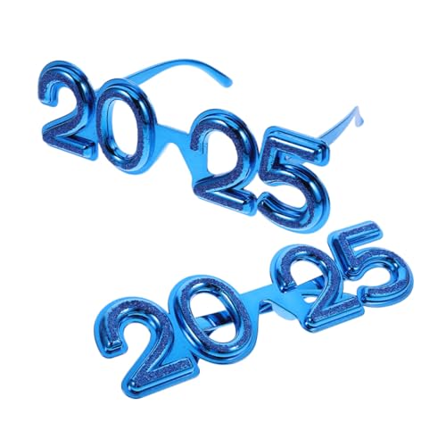 VALICLUD 2 Stück Partybrille Dekorative Brillen für Silvesterparty Festival Eyewear Fotorequisiten Unisex Bunte Lustige Neujahrsbrille Erwachsene VALICLUD 2 Stück Partybrille Dekorative Brillen für Silvesterparty Festival Eyewear Fotorequisiten Unisex Bunte Lustige Neujahrsbrille Erwachsene von VALICLUD
