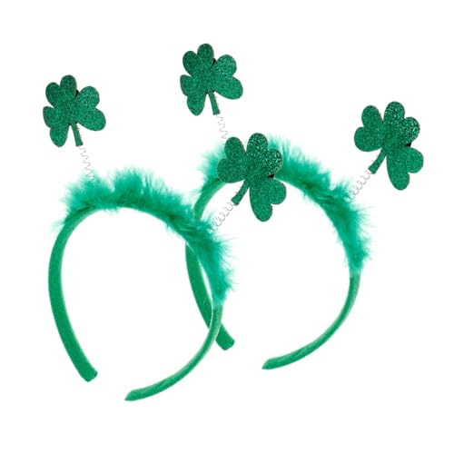 VALICLUD 2 Stück Teiliges Festival Haarreif Kleeblatt Haarschmuck für Patricks Day Karneval Party Kopfbedeckung Langlebig und Sicher für Fröhliche Feierlichkeiten VALICLUD 2 Stück Teiliges Festival Haarreif Kleeblatt Haarschmuck für Patricks Day Karneval Party Kopfbedeckung Langlebig und Sicher für Fröhliche Feierlichkeiten von VALICLUD