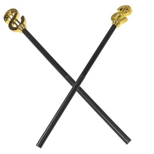 VALICLUD 2 Stück Teiliges Halloween Cosplay Gehstock Dekorativer Kunststoff Spazierstock mit Einzigartigem Design Robustes Party Accessoire für Kostüm und Festival Auffällige Halloween von VALICLUD
