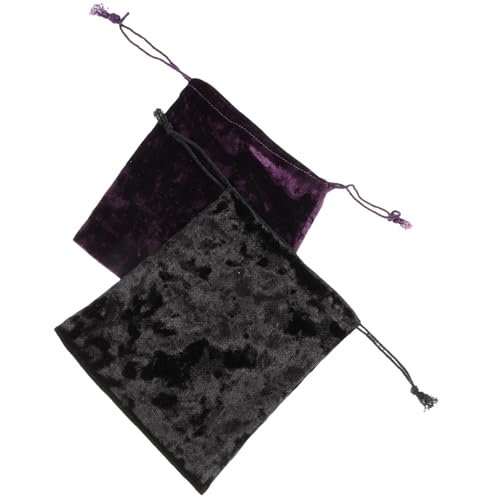 VALICLUD 2 Stück Teiliges Kleine Samt zugbeutel Vielseitige Stoffbeutel mit Kordelzug als Tarot Würfel Schmuck Geschenkverpackungstaschen Leicht Tragbar in Schwarz VALICLUD 2 Stück Teiliges Kleine Samt zugbeutel Vielseitige Stoffbeutel mit Kordelzug als Tarot Würfel Schmuck Geschenkverpackungstaschen Leicht Tragbar in Schwarz von VALICLUD