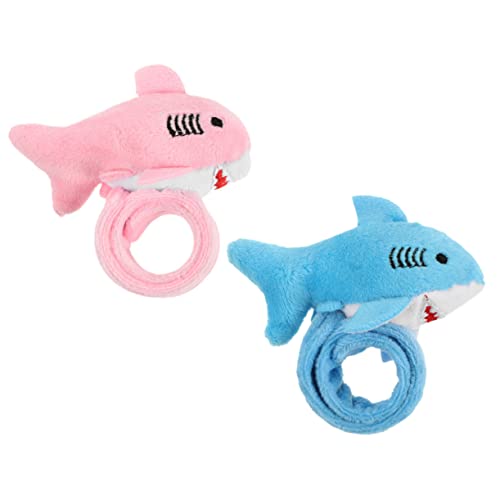 VALICLUD 2 Stück Teiliges Plüsch Schnapparmband Slap Armbänder mit Niedlichem Hai Design Leicht Kompakt als Partyzubehör für Halloween Geburtstag und Jungle Motto Blau VALICLUD 2 Stück Teiliges Plüsch Schnapparmband Slap Armbänder mit Niedlichem Hai Design Leicht Kompakt als Partyzubehör für Halloween Geburtstag und Jungle Motto Blau von VALICLUD