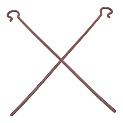 VALICLUD 2 Stück Teiliges Shepherd Stick aus Robustem Kunststoff Eleganter Design Hirtenstab mit Markanter Form für Halloween Bühnenauftritte Cosplay und Kostümpartys von VALICLUD