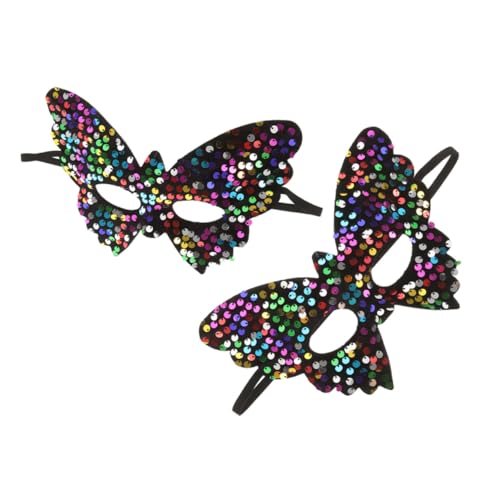 VALICLUD 2 Stück Venezianische Masquerade Maske mit Pailletten für Karneval Maskenball Halloween und Fasching Damen Elastisches Band VALICLUD 2 Stück Venezianische Masquerade Maske mit Pailletten für Karneval Maskenball Halloween und Fasching Damen Elastisches Band von VALICLUD
