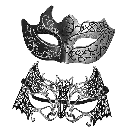 VALICLUD 2stücke Cosplay Halbgesicht Masken Silberne Batik Und Geometrische Masken Für Damen Für Partys Und Halloween Leicht Und Langlebig VALICLUD 2stücke Cosplay Halbgesicht Masken Silberne Batik Und Geometrische Masken Für Damen Für Partys Und Halloween Leicht Und Langlebig von VALICLUD