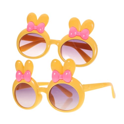VALICLUD 2 Stück sonnenbrillen für umrandete brille fasching fasching brille Party süße Kleinkind- Harz Yellow von VALICLUD