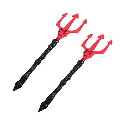 VALICLUD 2stücke Halloween Trident Requisiten Für Cosplay Party Zubehör Festival Dekoration Simulation Für Halloween Kostüme Und Bühnenaufführungen von VALICLUD