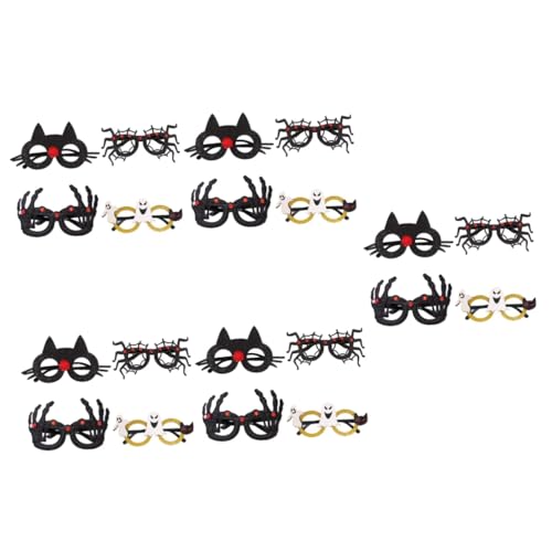 VALICLUD 20 Stk Halloween-Brille Festivalgeschenk Glaswaren Halloween-Sonnenbrille Neuheit Brille Festivalbrille Brillen Dekor empfindlich Requisiten Lieferungen Gläser schmücken Plastik von VALICLUD
