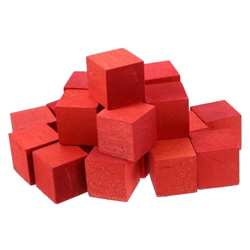 VALICLUD 20 Stück Holzwürfel für DIY Projekte Kleine Holzklötze Rot für Bastelarbeiten Kreative Spielideen und Pädagogische Spiele Motorik und Kreativität VALICLUD 20 Stück Holzwürfel für DIY Projekte Kleine Holzklötze Rot für Bastelarbeiten Kreative Spielideen und Pädagogische Spiele Motorik und Kreativität von VALICLUD