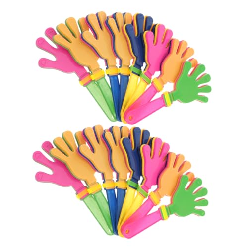 VALICLUD 20 Stück Teiliges Buntes Handklatscher aus Kunststoff Wiederverwendbare Noisemaker für Party Karneval Fußballspiele Geeignet für Feierlichkeiten Festivals und Zufällige Farbe VALICLUD 20 Stück Teiliges Buntes Handklatscher aus Kunststoff Wiederverwendbare Noisemaker für Party Karneval Fußballspiele Geeignet für Feierlichkeiten Festivals und Zufällige Farbe von VALICLUD