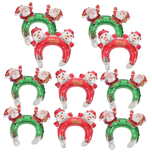 VALICLUD 20 Stück Teiliges Weihnachts Stirnband aus Aufblasbaren Aluminiumfolien Ballons Hautfreundlich Langlebig Leichte Party Haarreifen mit Weihnachtsmann und Schneemann Motiven für VALICLUD 20 Stück Teiliges Weihnachts Stirnband aus Aufblasbaren Aluminiumfolien Ballons Hautfreundlich Langlebig Leichte Party Haarreifen mit Weihnachtsmann und Schneemann Motiven für von VALICLUD
