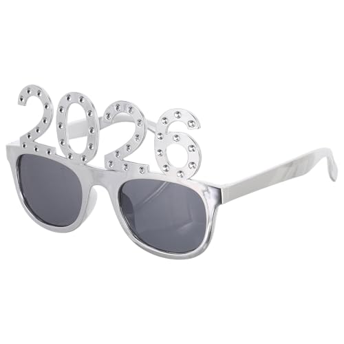 VALICLUD 2026 Zahlen-sonnenbrille, Silberne Neujahrsparty-brille für Silvester, Abschlussfeier, Urlaub VALICLUD 2026 Zahlen-sonnenbrille, Silberne Neujahrsparty-brille für Silvester, Abschlussfeier, Urlaub von VALICLUD