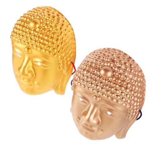 VALICLUD Halloween-partymasken – 2 Stück Buddha-masken Masken Für Männer Und Frauen von VALICLUD