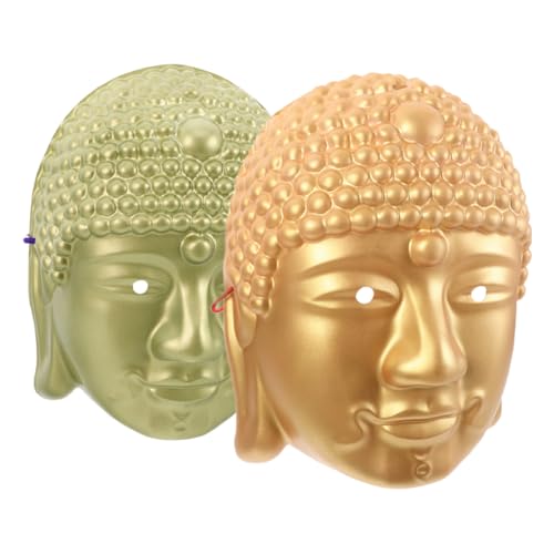 VALICLUD 2St Buddha-Kopfmaske Buddha-Statue-Maske Figur Kostüm Maske Rollenspielmaske Anhänger Halloween-Maske karneval accessoires traditionelle handgemachte Maske PVC VALICLUD 2St Buddha-Kopfmaske Buddha-Statue-Maske Figur Kostüm Maske Rollenspielmaske Anhänger Halloween-Maske karneval accessoires traditionelle handgemachte Maske PVC von VALICLUD