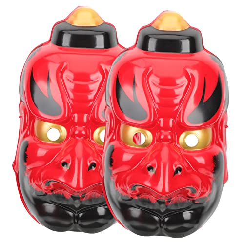 VALICLUD Maskerade-halloween-masken-set 2-teilig Japanische Tengu-kopfbedeckung Für Männer Frauen Erwachsene Party-maske Requisite Für Cosplay von VALICLUD