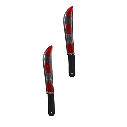 VALICLUD 2St Requisiten für Simulationsmesser riesige Schere Halloween-Hausschuhe Halloween Costume Halloween Kleidung Breitschwert-Requisiten Halloween-Requisiten Plastik von VALICLUD