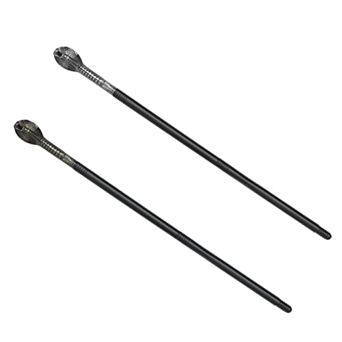 VALICLUD 2St Schlangenkopf Spazierstock für Stütze Gehstöcke Halloweenkostüm Plüsch Halloween Costume Halloween Kleidung 3 Sektionen Partykostümzubehör Plastik Silver VALICLUD 2St Schlangenkopf Spazierstock für Stütze Gehstöcke Halloweenkostüm Plüsch Halloween Costume Halloween Kleidung 3 Sektionen Partykostümzubehör Plastik Silver von VALICLUD