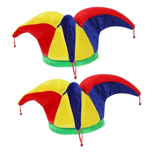 VALICLUD 2St dreieckiger Clown-Hut feier karneval kappen lustige Narrenhüte verrückte hüte für kinder Clown-Stirnband kindermütze caps für kinder Karnevals-Clown-Hut Narr Hut Requisite Tuch VALICLUD 2St dreieckiger Clown-Hut feier karneval kappen lustige Narrenhüte verrückte hüte für kinder Clown-Stirnband kindermütze caps für kinder Karnevals-Clown-Hut Narr Hut Requisite Tuch von VALICLUD