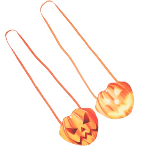 VALICLUD 2St halloween bag halloweentüten Halloween-Zubehör halloween dekoration halloween costume idea Geburtstag Kulisse Halloween-Süßigkeitstüte Party Gefälligkeiten Polyester von VALICLUD