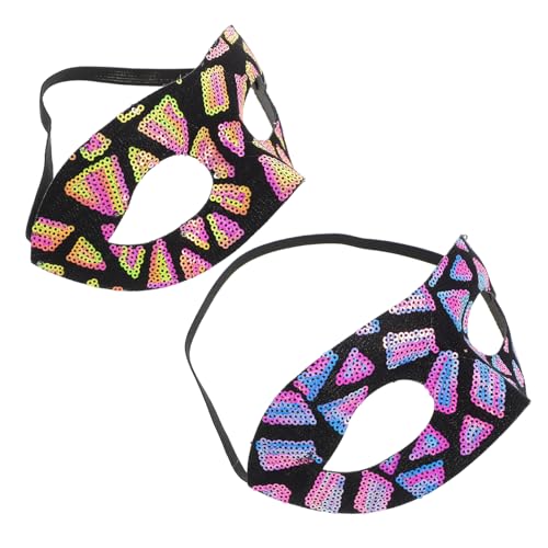 VALICLUD 2Stücke Halloween Halbmaske Venezianische Maskerade für Karneval Bälle und Cosplay Geheimnisvolles Design Gelb und Blau VALICLUD 2Stücke Halloween Halbmaske Venezianische Maskerade für Karneval Bälle und Cosplay Geheimnisvolles Design Gelb und Blau von VALICLUD