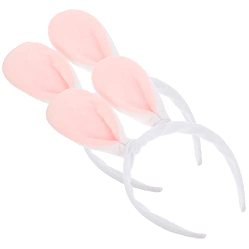 VALICLUD 2Stücke Hasenohren Haarreif für Süßes Kaninchenohr Stirnband Kostüm Accessoire für Ostern Karneval und Partys Leicht und Komfortabel Fotorequisite von VALICLUD