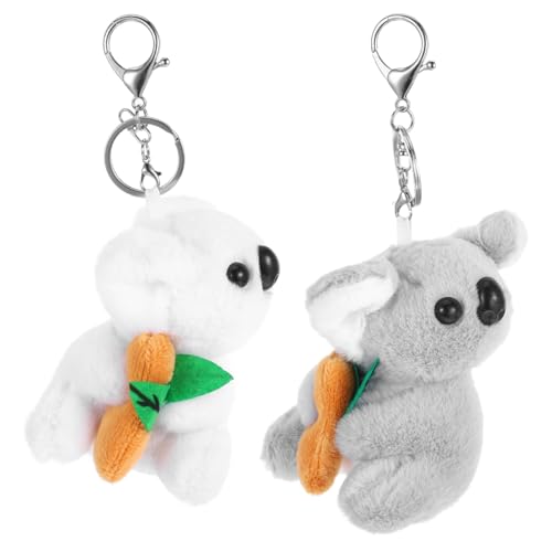 VALICLUD 2stücke Plüsch Koala Schlüsselanhänger Anhänger Stofftier Charme Geldbörse Halter Ornament Für Schlüssel Taschen Auto VALICLUD 2stücke Plüsch Koala Schlüsselanhänger Anhänger Stofftier Charme Geldbörse Halter Ornament Für Schlüssel Taschen Auto von VALICLUD
