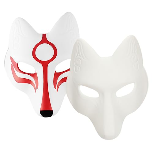 VALICLUD 2st Fuchs Maske Alien-kostüm Leere Maskerademaske Masken Zum Schmücken Halbmaske Maskerade Masken Frauen Maskerade-maske Für Paare Glückselige Maskerade Volles Gesicht Streich Eva von VALICLUD