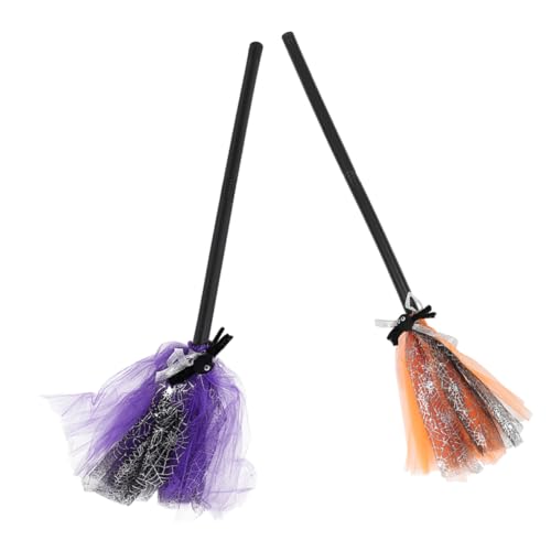 VALICLUD 2st Halloween Hexenbesenkostüm Besenstiel Dekorationen Künstlich Flackern Zauberstab Halloween- -Besen Halloween-kostümzubehör Pflanzen Spinnweben Cosplay Hexenbesen Tuch VALICLUD 2st Halloween Hexenbesenkostüm Besenstiel Dekorationen Künstlich Flackern Zauberstab Halloween- -Besen Halloween-kostümzubehör Pflanzen Spinnweben Cosplay Hexenbesen Tuch von VALICLUD