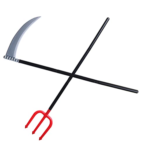VALICLUD 2st Halloween- Stütze Sensenmann Schlag Gruselig Ausfallen Halloween-fälschung Halloween-bühnenrequisiten Bühnenaufführungs-Requisiten Halloween-Requisiten Todessense Plastik VALICLUD 2st Halloween- Stütze Sensenmann Schlag Gruselig Ausfallen Halloween-fälschung Halloween-bühnenrequisiten Bühnenaufführungs-Requisiten Halloween-Requisiten Todessense Plastik von VALICLUD