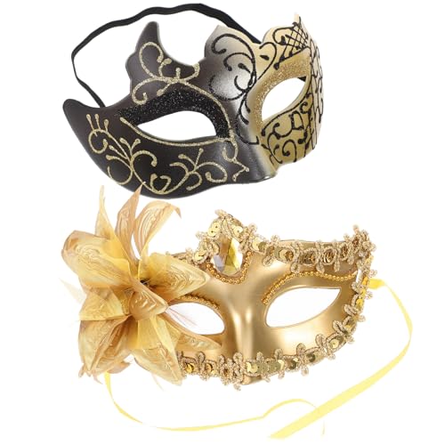VALICLUD 2st Halloween-paarmasken Kostüm Halloween -party Halloween Streich Halloween-hälfte Maskerade Maske Requisit Party-maske Halbmaske Festival-männer-maske Plastik VALICLUD 2st Halloween-paarmasken Kostüm Halloween -party Halloween Streich Halloween-hälfte Maskerade Maske Requisit Party-maske Halbmaske Festival-männer-maske Plastik von VALICLUD