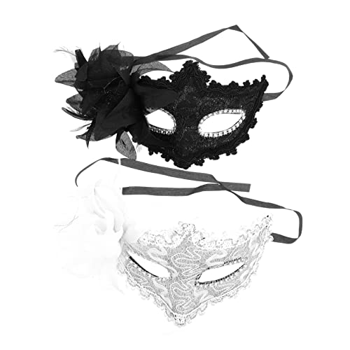 VALICLUD 2st Rosenprinzessin Maske Maskerade Halbmasken Abschlussball Requisiten Katzenmasken Aus Spitze Party Frauenkostüm Party Maskerade Maske Halloween-kostümmasken Stütze Plastik von VALICLUD