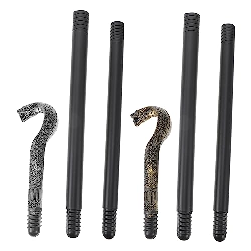 VALICLUD 2st Schlangenkopf Schlangenstock Halloween-Stick Spazierstock Für Gehen Halloween -kostüm Kostüm Spazierstock Kostüm Prop-Stick Zauberstab Plüsch Maske Silver Plastik VALICLUD 2st Schlangenkopf Schlangenstock Halloween-Stick Spazierstock Für Gehen Halloween -kostüm Kostüm Spazierstock Kostüm Prop-Stick Zauberstab Plüsch Maske Silver Plastik von VALICLUD