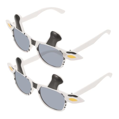 VALICLUD 2stücke Witzige Cow-eyewear Für Erwachsene Partybrillen Für Geburtstagsfeiern Und Feiertage Lustige Sonnenbrillen Als Fotokabinen-requisiten von VALICLUD