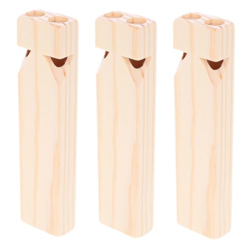 VALICLUD 3 Stück DIY-zugpfeife: Holz-zugpfeife, Partygeschenke, Orff-Instrumente Für Kinder, Bemaltes Musikspielzeug Für Kleine Spielpreise, Krachmacher von VALICLUD