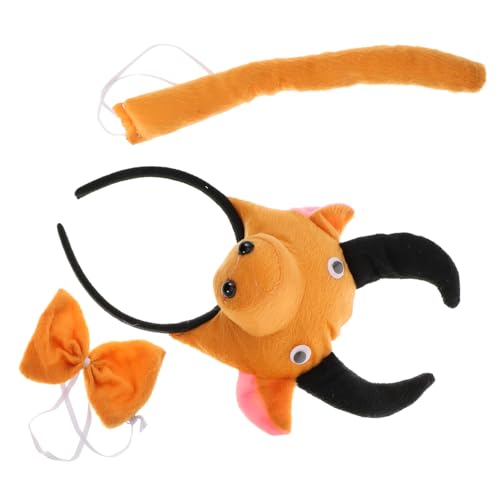 VALICLUD 3 Stück Dreidimensionales Pferdestirnband Stirnbänder Cosplay Anzug 3D Rinderstirnband Tierstirnband Für Kostümschwänze Für 3D Stirnband Fliege Tier Performance von VALICLUD
