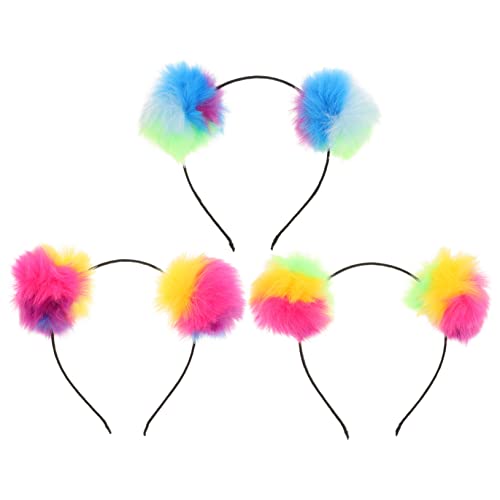 VALICLUD 3 Stück Stirnband pom Ball Puff Haarband haarschmuck pelziger Haarreif Bommel-Stirnbänder für Frauen lustige Stirnbänder Haarzubehör für Mädchen Haarzubehör für Frauen Bunt VALICLUD 3 Stück Stirnband pom Ball Puff Haarband haarschmuck pelziger Haarreif Bommel-Stirnbänder für Frauen lustige Stirnbänder Haarzubehör für Mädchen Haarzubehör für Frauen Bunt von VALICLUD