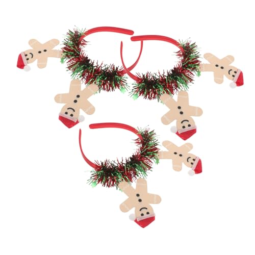VALICLUD 3 Stück Weihnachts Gingerbread Haarbänder Verspielte Festtags Accessoires für Erwachsene für Weihnachtsfeiern und Foto Events VALICLUD 3 Stück Weihnachts Gingerbread Haarbänder Verspielte Festtags Accessoires für Erwachsene für Weihnachtsfeiern und Foto Events von VALICLUD