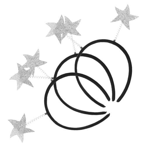 VALICLUD 3-Teiliges Glitzer-Stern-Stirnband Für Damen Und Mädchen Verstellbares Elastisches Haar-Accessoire Für Partys Geburtstage Cosplay von VALICLUD