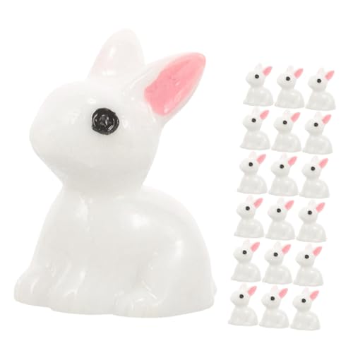 VALICLUD 30stücke Miniaturkaninchenfiguren Aus Harz Cartoon Mini Kaninchen Statue Für Garten Dekoration Puppenhaus Miniatur Garten Spielzeug Ornament von VALICLUD