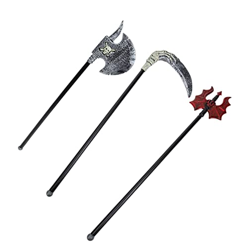 VALICLUD 3-teiliges Set Halloween Fake Plastic Toys Rollenspiel-Requisiten Für Jungen Und Mädchen Sicher Nicht Für Party-Dekoration Cosplay VALICLUD 3-teiliges Set Halloween Fake Plastic Toys Rollenspiel-Requisiten Für Jungen Und Mädchen Sicher Nicht Für Party-Dekoration Cosplay von VALICLUD