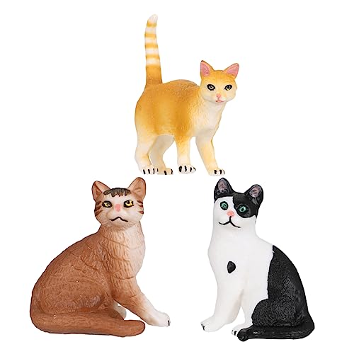 VALICLUD 3Stücke Kätzchen Modell Figur Realistische Tierkatzen aus Hochwertigem oder Fotorequisite für Zuhause Langlebig und Waschbar VALICLUD 3Stücke Kätzchen Modell Figur Realistische Tierkatzen aus Hochwertigem oder Fotorequisite für Zuhause Langlebig und Waschbar von VALICLUD