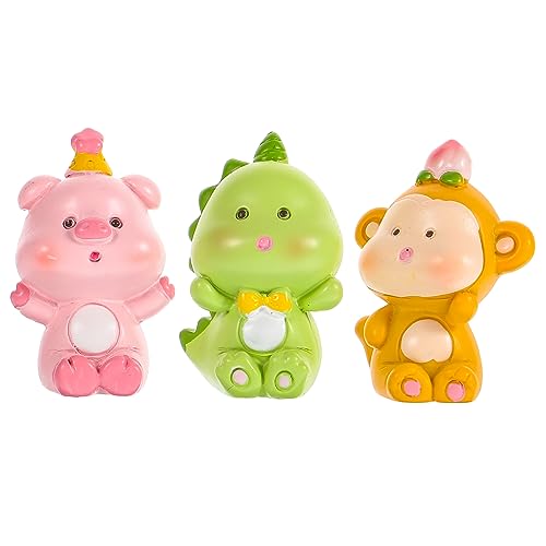 VALICLUD 3Stücke Teiliges Tierfiguren Kuchendekoration Lustige Tier Topper für Kuchen und Desserts für Kinderpartys und Besondere Anlässe Cartoon Design mit Drachen VALICLUD 3Stücke Teiliges Tierfiguren Kuchendekoration Lustige Tier Topper für Kuchen und Desserts für Kinderpartys und Besondere Anlässe Cartoon Design mit Drachen von VALICLUD