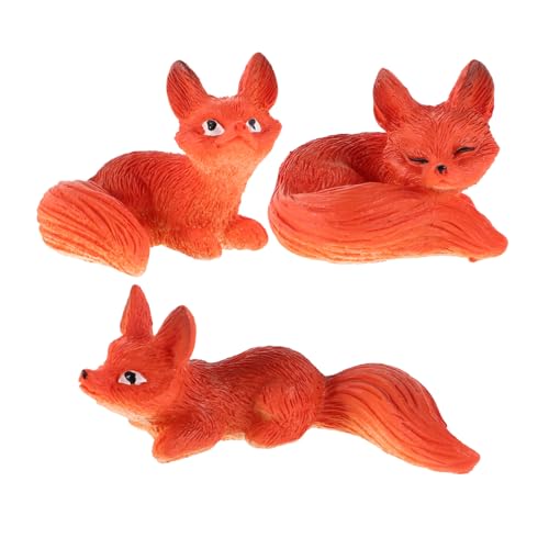 VALICLUD 3stücke Teiliges Miniatur Fuchs Figuren Resin Deko Für Feengärten Terrarien Mikrolandschaften Niedliche Tierstatue Für Garten Und Heimdekoration VALICLUD 3stücke Teiliges Miniatur Fuchs Figuren Resin Deko Für Feengärten Terrarien Mikrolandschaften Niedliche Tierstatue Für Garten Und Heimdekoration von VALICLUD