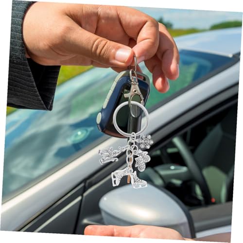 VALICLUD 4 STÜCKE Teiliges Schneeflocke Schlittschuh Schlüsselanhänger aus Robustem Zinklegierung Detaillierte Handwerkskunst Einzigartiges Winter sport design als Skating Party Favor und VALICLUD 4 STÜCKE Teiliges Schneeflocke Schlittschuh Schlüsselanhänger aus Robustem Zinklegierung Detaillierte Handwerkskunst Einzigartiges Winter sport design als Skating Party Favor und von VALICLUD