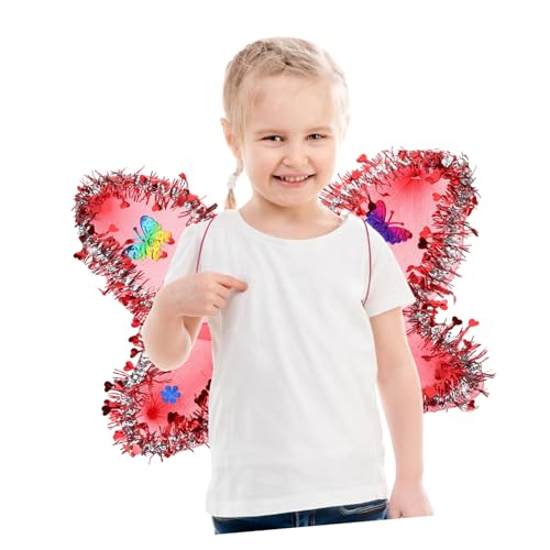 VALICLUD 4 Sätze Schmetterlingsflügel Kostüm accessoires für Mädchen Cosplay Bühnenauftritte Fasching Verkleidung Party Dekoration von VALICLUD
