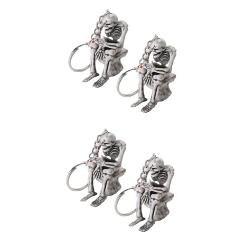 VALICLUD 4 Stk. Kreativer Schlüsselanhänger Toilette Langlebiger Metallschmuck Origineller Taschen und Autoschlüsselanhänger Geschenkidee für Halloween und Alltag VALICLUD 4 Stk. Kreativer Schlüsselanhänger Toilette Langlebiger Metallschmuck Origineller Taschen und Autoschlüsselanhänger Geschenkidee für Halloween und Alltag von VALICLUD
