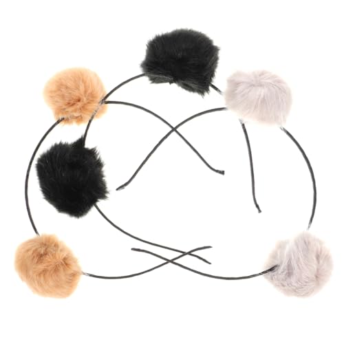 VALICLUD 4 Stück Haarreif mit Flauschigen Pompons und Katzenohren Weiches Stirnband für Jungen und Mädchen Party und Cosplay Kopfschmuck Geschenkidee für Geburtstags und Weihnachtsfeiern VALICLUD 4 Stück Haarreif mit Flauschigen Pompons und Katzenohren Weiches Stirnband für Jungen und Mädchen Party und Cosplay Kopfschmuck Geschenkidee für Geburtstags und Weihnachtsfeiern von VALICLUD