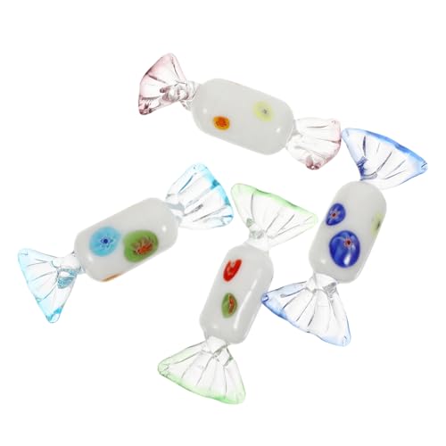 VALICLUD 4 Stück Japanische Candy Dekoration Teiliges Farbige Süßigkeiten Ornamente Desktop Kunsthandwerk Wohnkultur Wohnzimmer Schlafzimmer Stilvolle Glasverzierung von VALICLUD