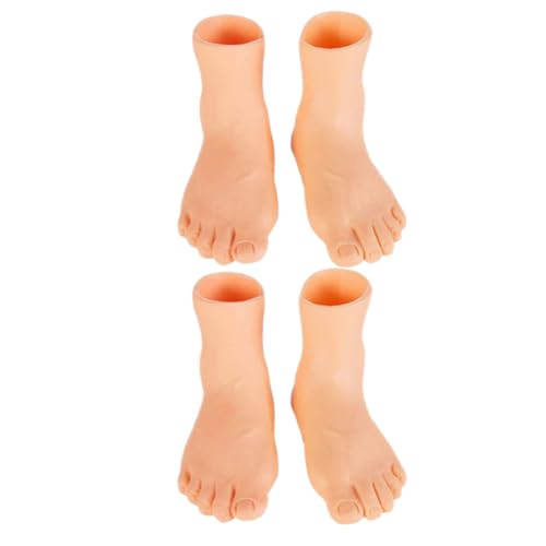 VALICLUD 4 Stück Katze Streichelt Fingerpuppen Mini- Plastik Beige von VALICLUD