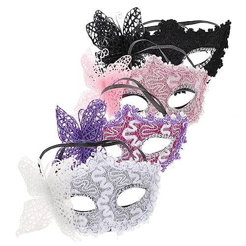 VALICLUD 4 Stück Halbgesichts-schmetterlings-maskenmaske Für Frauen Maskenmasken Party-kostüm-requisiten Dekorative Masken Für Masken VALICLUD 4 Stück Halbgesichts-schmetterlings-maskenmaske Für Frauen Maskenmasken Party-kostüm-requisiten Dekorative Masken Für Masken von VALICLUD