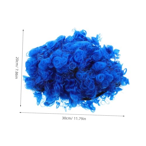 VALICLUD 4 Stück Teiliges Afro Locken Perücken Blau Synthetische Karneval Party Perücke Disco Clown Kostüm Zubehör für Fasching Halloween Verkleidung VALICLUD 4 Stück Teiliges Afro Locken Perücken Blau Synthetische Karneval Party Perücke Disco Clown Kostüm Zubehör für Fasching Halloween Verkleidung von VALICLUD